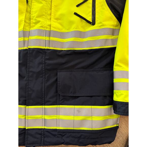 5.11 Tactical Jacket Mens L Responder Heavy Hi-VIS Parka Coat Reflective 2-in-1 - Picture 6 of 8